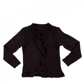 Фина плетена жилетка в черно (2 - 12 год.)