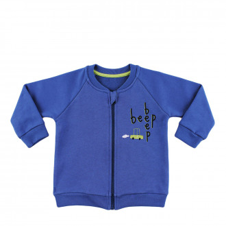 Жилетка за момчета от некардирана вата (0 - 18 мес.)