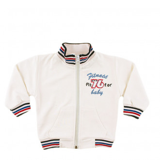 Бебешки суйчер за момчета в екрю (3 - 24 мес.)