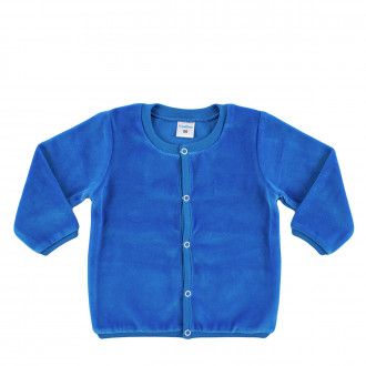 Бебешка плюшена жилетка за момчета (0 - 3 мес.)