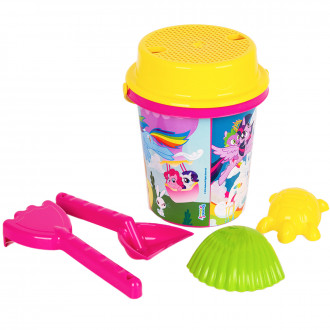 Комплект за игра на пясък кофичка с аксесоари 30 х 17 х 17 см.