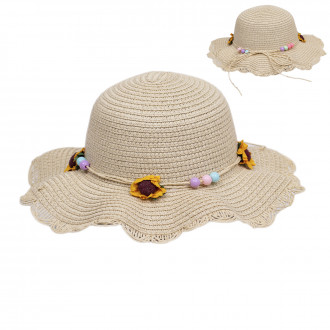 Детска лятна капела "Sunflower" в бежово