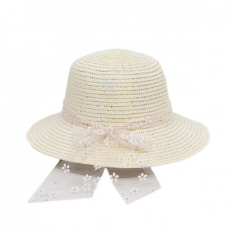 Детска лятна кремава капела за момичета