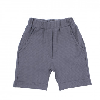 Къси панталони за момчета в сиво
