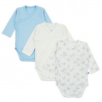 Комплект 3 бр. бодита "прегърни ме" за момчета