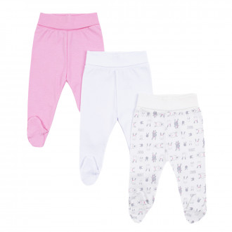 Комплект 3 бр. памучни ританки за момичета