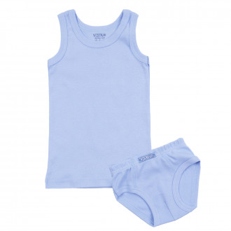 Комплект бельо за момчета в синьо