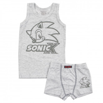 Комплект бельо в сив меланж ,,Таралеж"