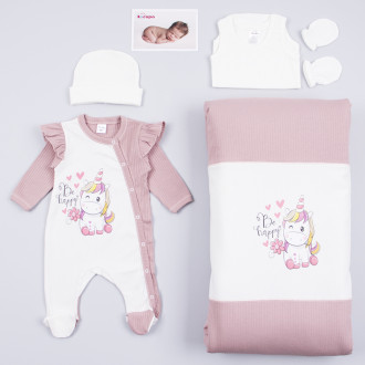 Комплект за изписване "Be Happy" в розово