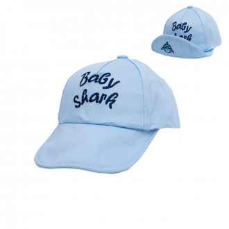 Детска лятна шапка "Baby shark" в синьо