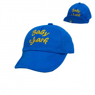 Детска лятна шапка "Baby shark" в тъмносиньо