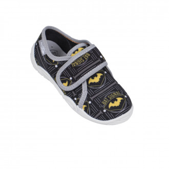 Анатомични дишащи текстилни обувки за момчета в черно и сиво