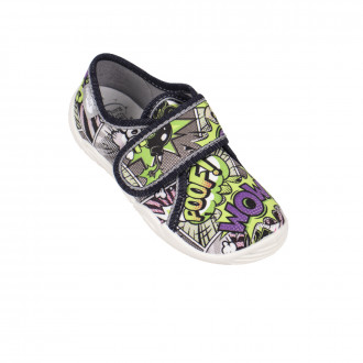 Анатомични дишащи текстилни обувки за момчета  разноцветен десен