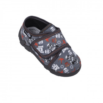 Анатомични дишащи текстилни обувки за момчета в графит