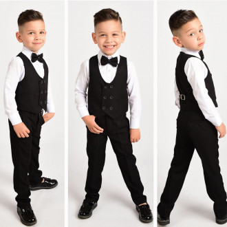 Официален комплект от 4 части в черно и бяло