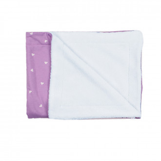 Памучна пелена с кохавлия в лилаво 85 х 75 см