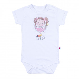 Памучно боди  "Фея" в бяло