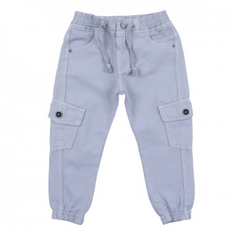 Детски джогинг панталон в бледо синьо