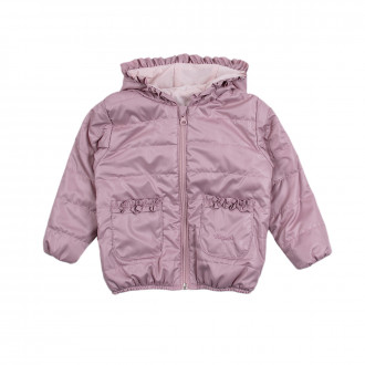 Преходно яке с къдрички в лилаво
