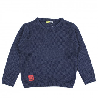 Детски пуловер в тъмносиньо