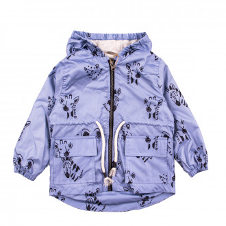 Тънко шушляково яке "Animals" в синьо