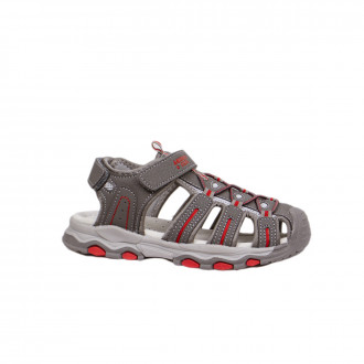 Детски анатомични сандали в сиво за момчета