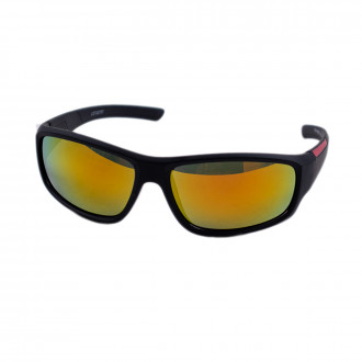 Слънчеви очила с черно-червена рамка UV 400