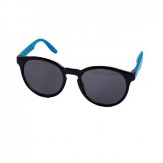 Слънчеви очила с черностъкла и синя рамка UV 400