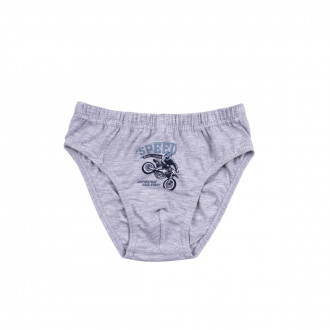 Детски слип ,,Dirt race" в сив меланж