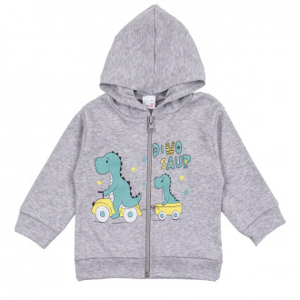 Детски суичер в сиво "Dino"