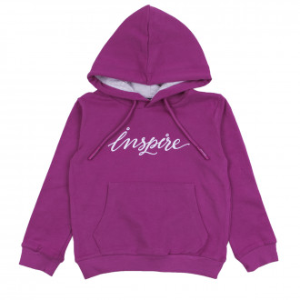 Детски плътен суичер в лилаво