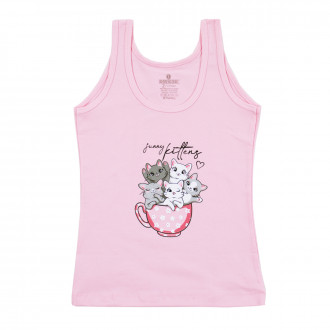 Детски потник "Котенца" в розово