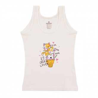 Детски потник "Котенца" в цвят пудра