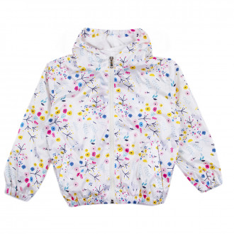 Тънко шушляково яке в принтиран десен