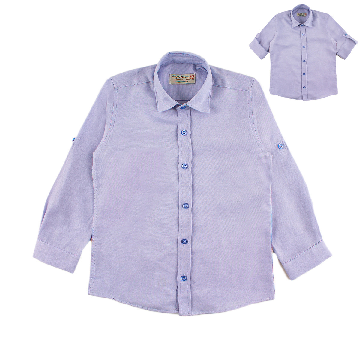 Детска риза в светлосиньо за момчета