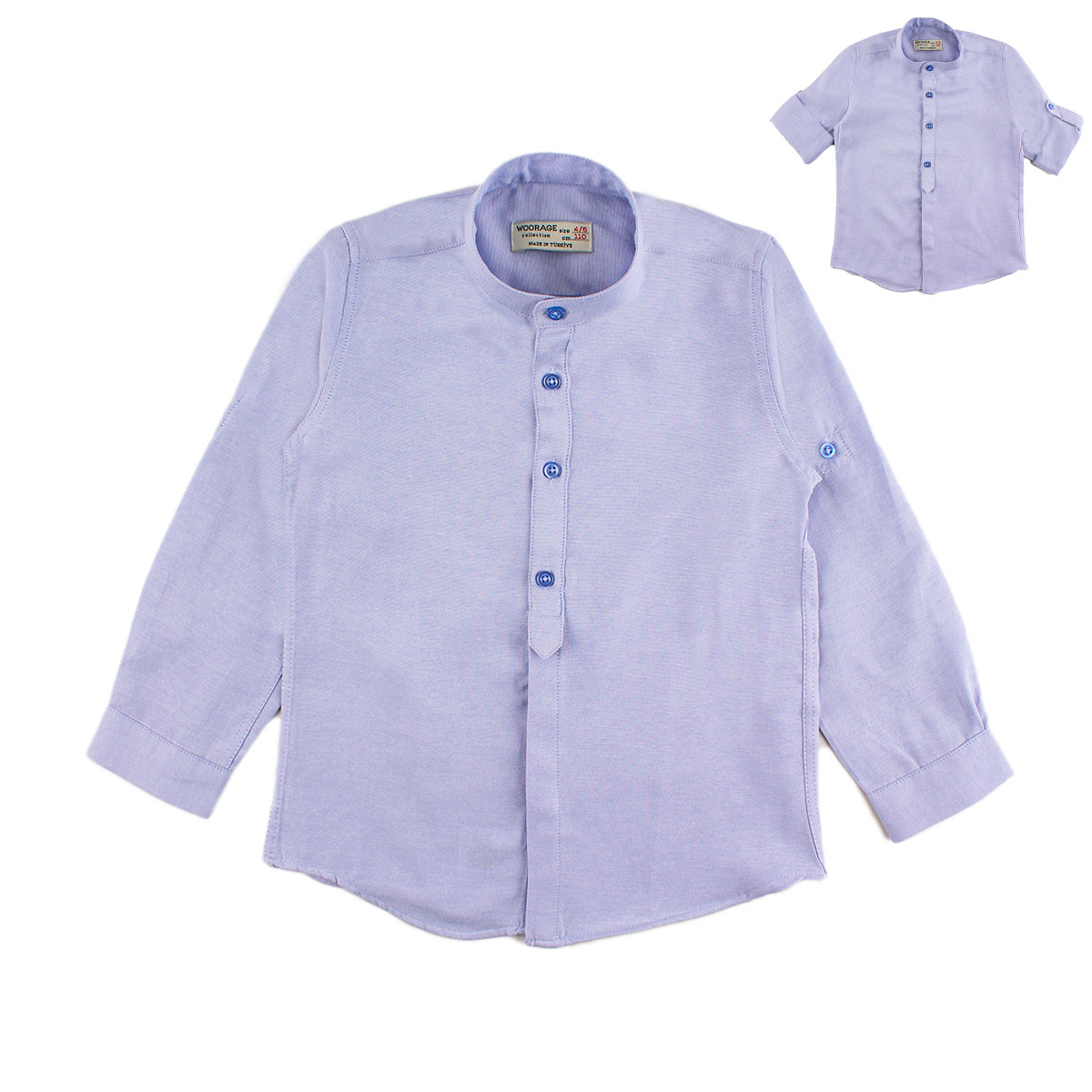 Детска риза в светлосин цвят за момчета