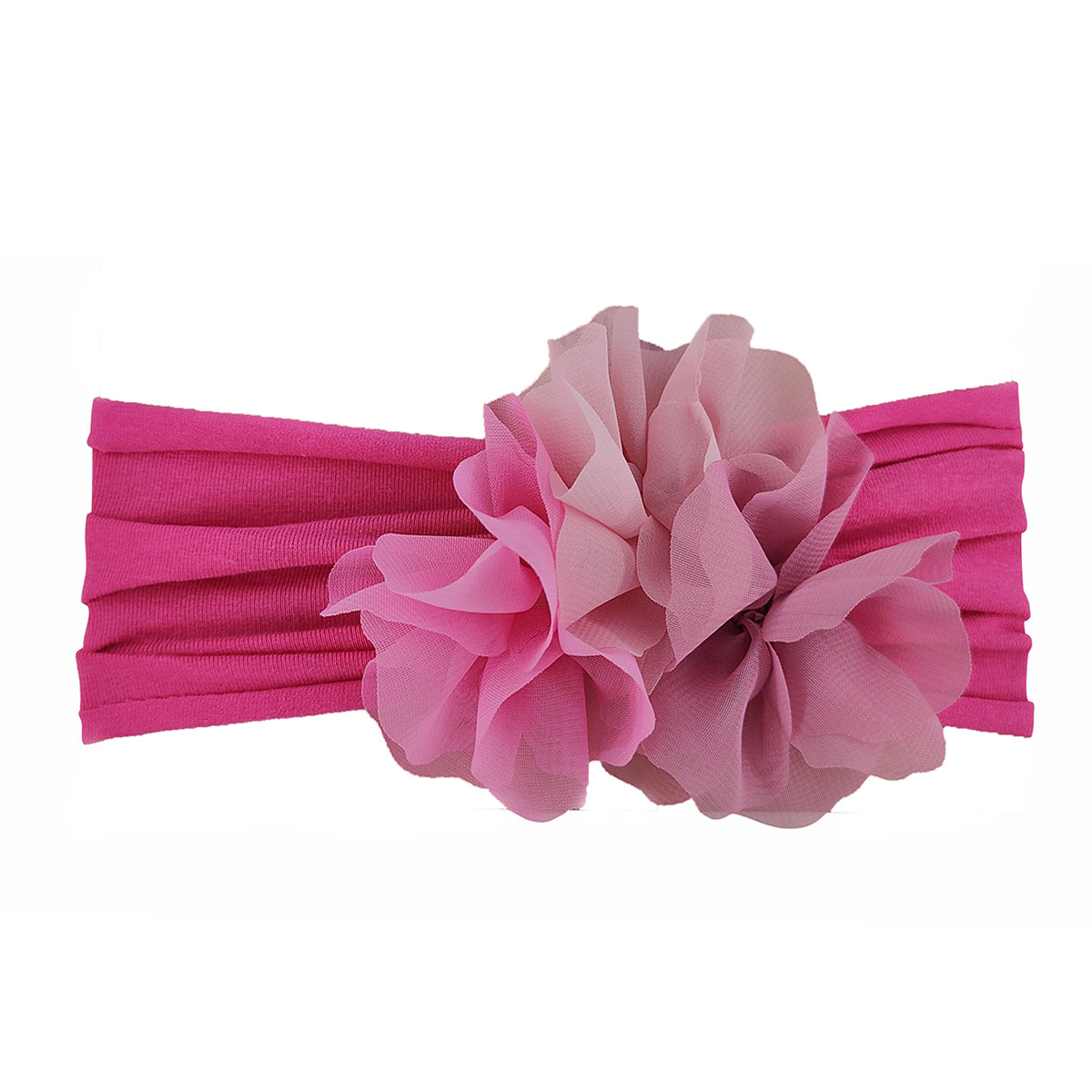 Детска лента за глава в наситено розов цвят