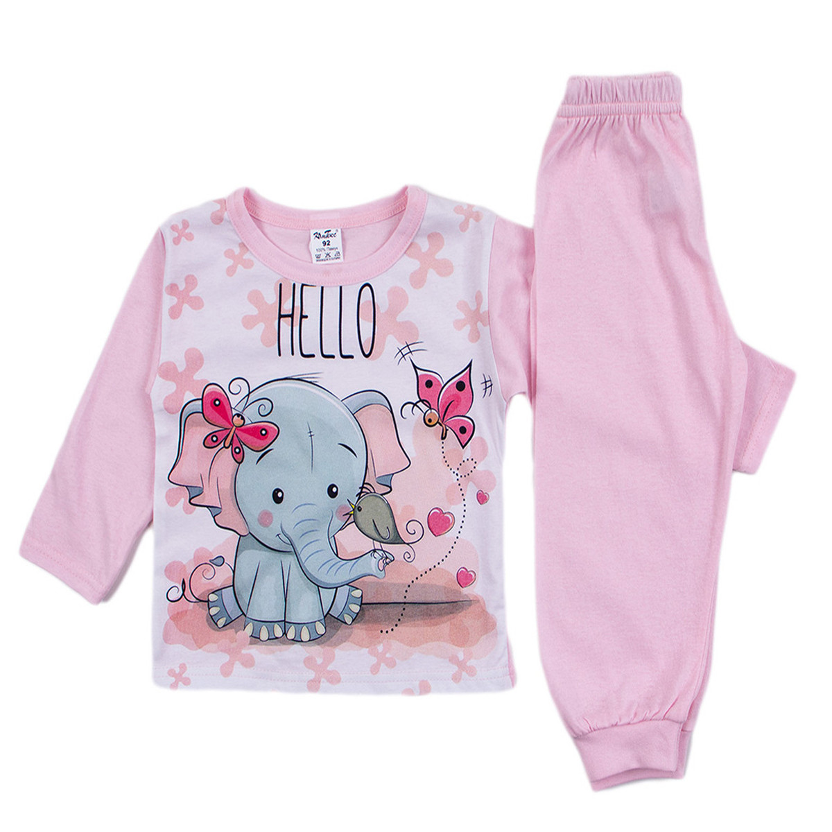 Детска памучна пижама "Слонче"