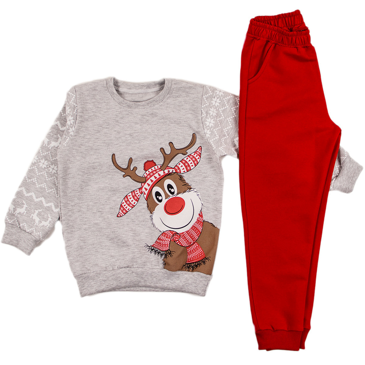 Ватиран коледен комплект "Еленче" за момчета