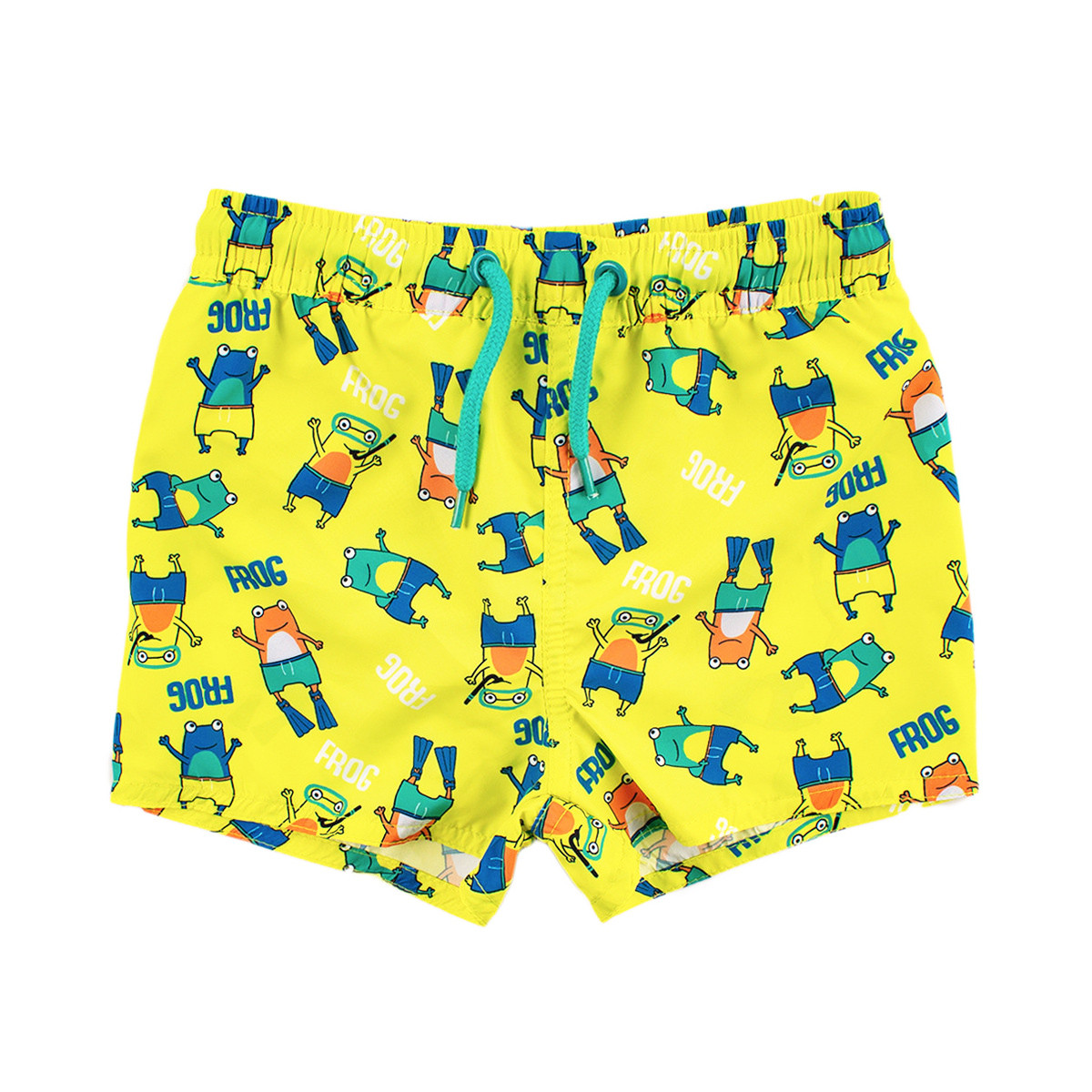 Детски бански за момчета "Frog" в жълто