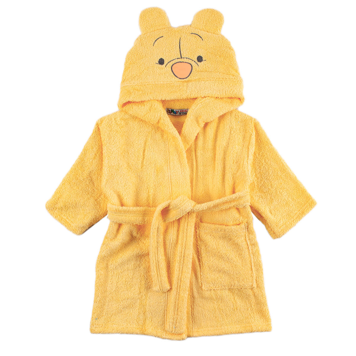 Детски халат за бaня в жълто