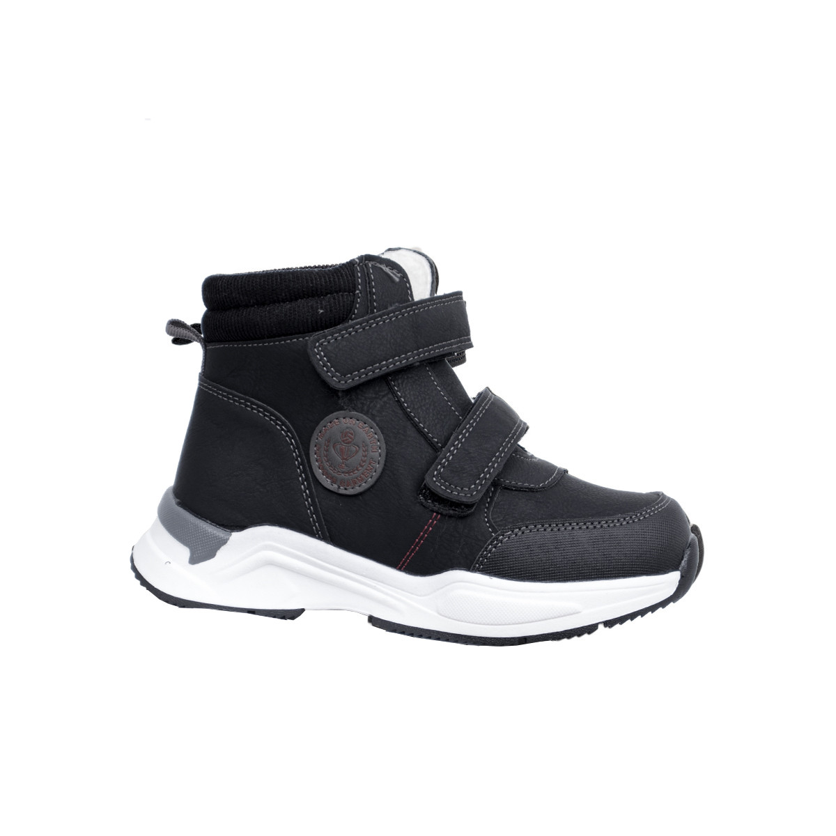 Зимни боти с топла вата в черно за момчета