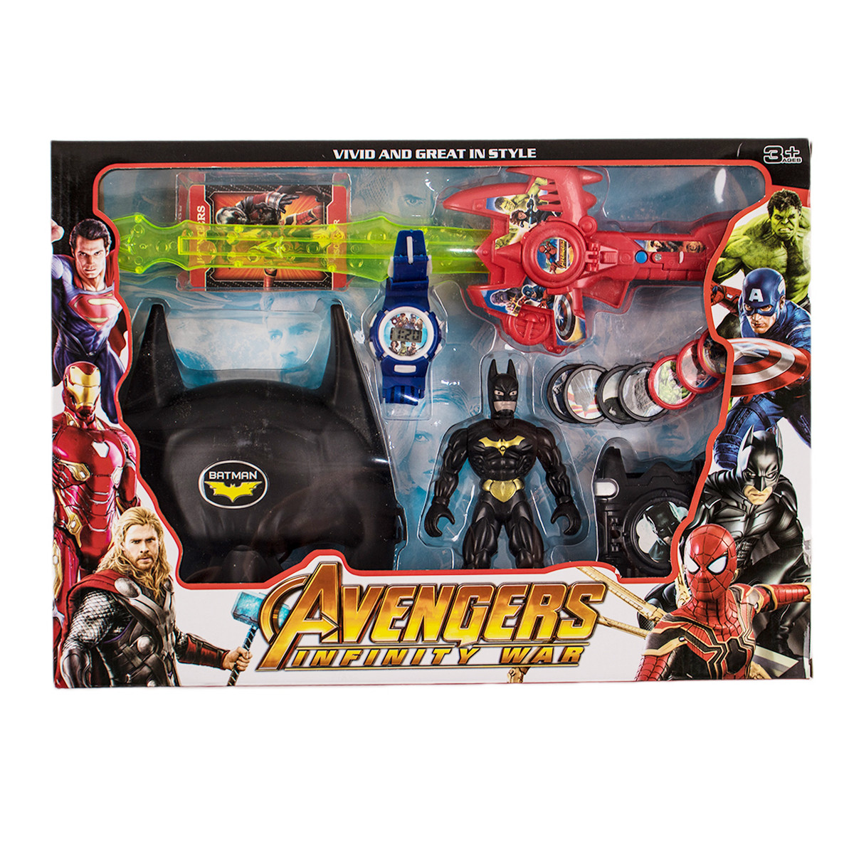 Комлект фигурка с маска и аксесоари 29 x 49 см