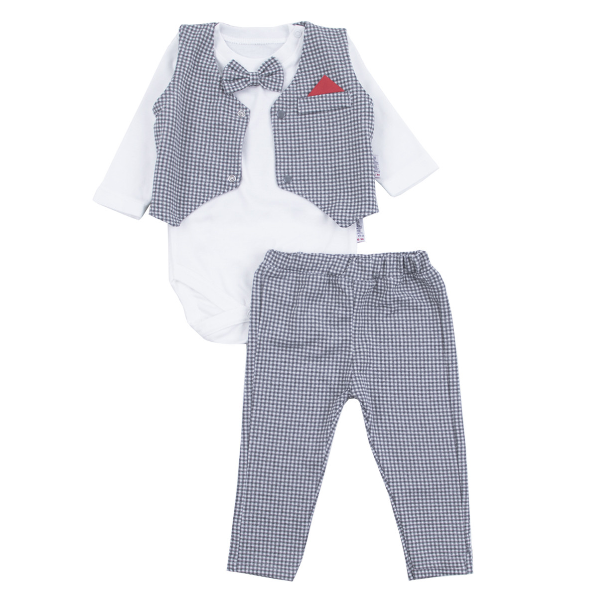 Бебешки кариран комплект