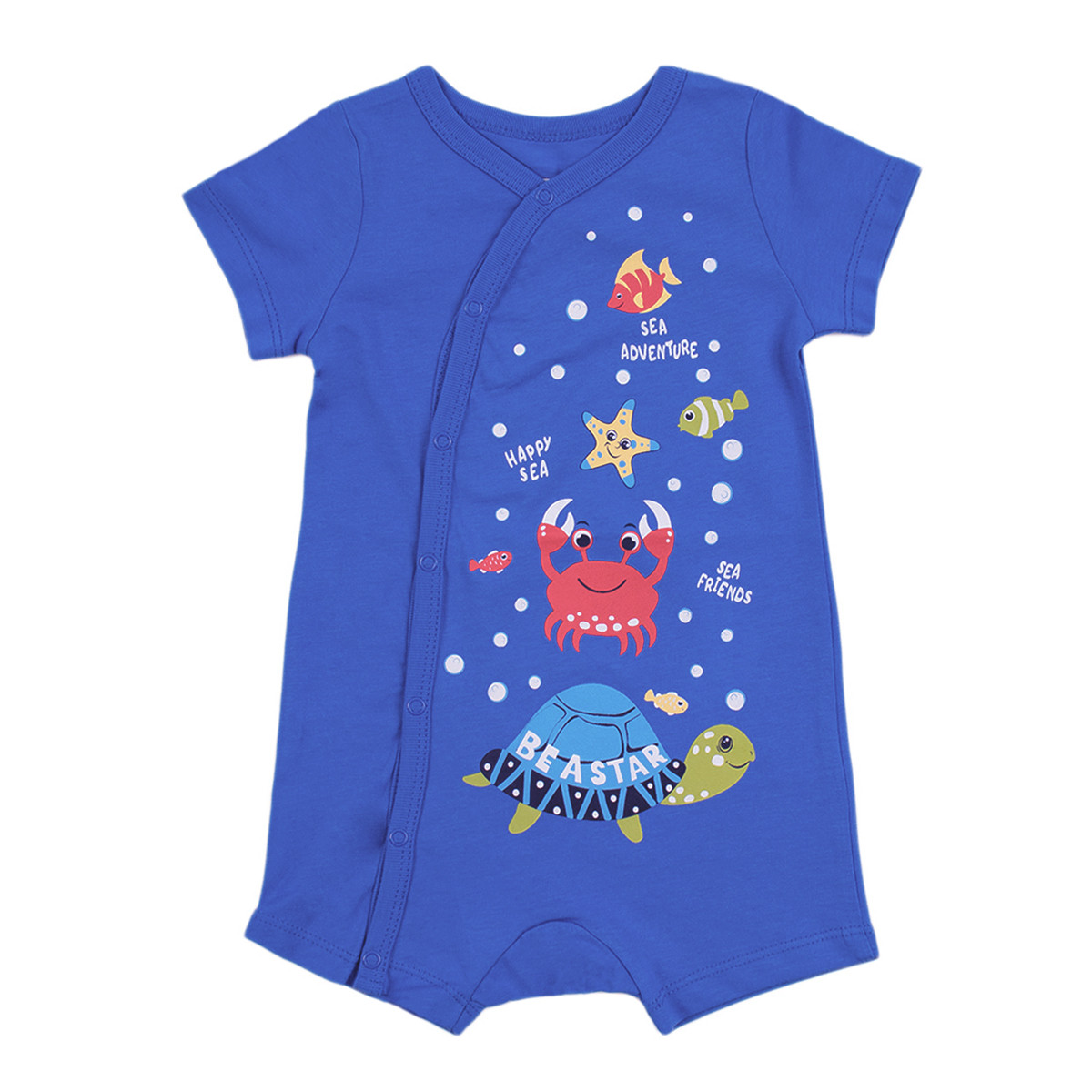 Бебешки летен гащеризон в синьо