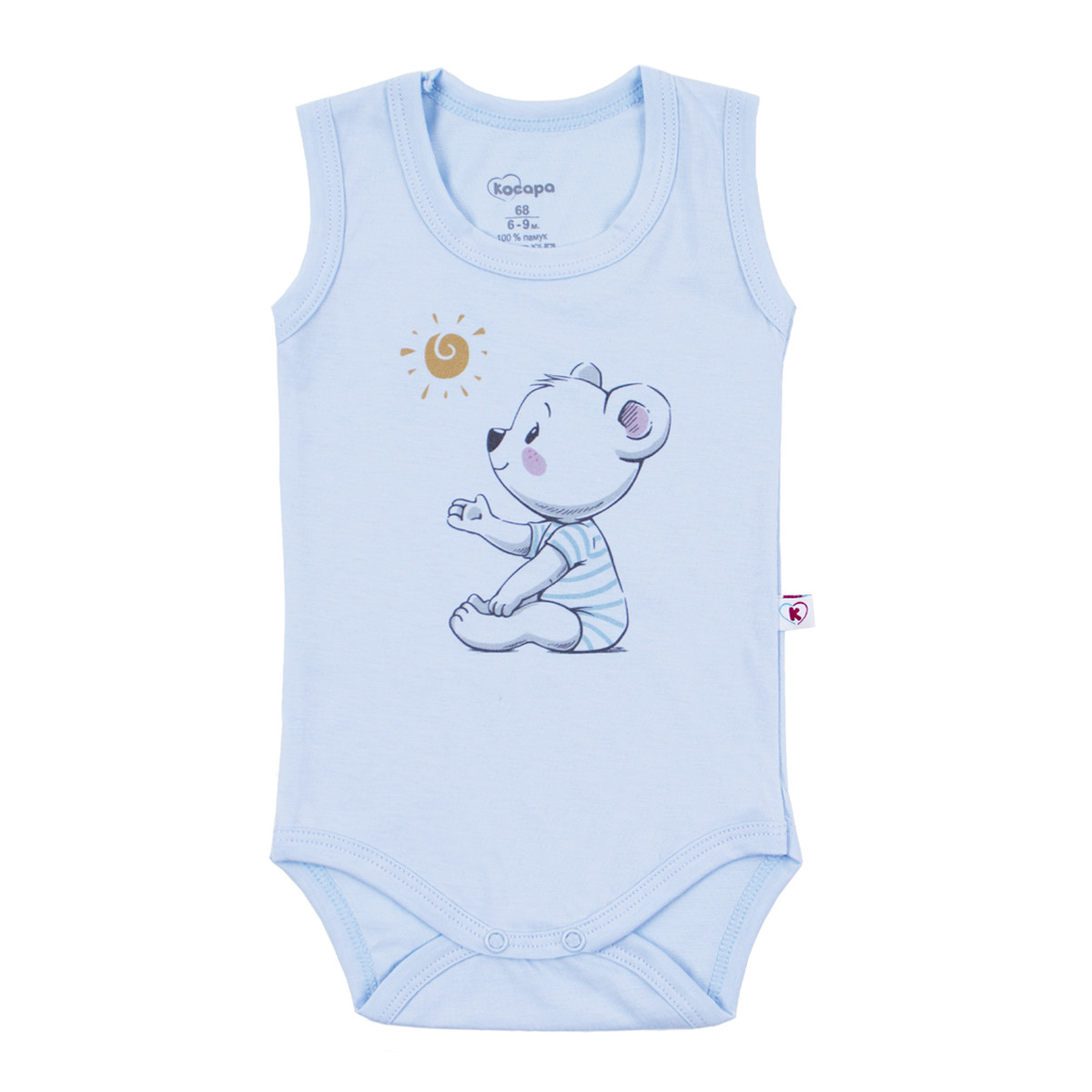 Боди-потник "Little bear" в синьо