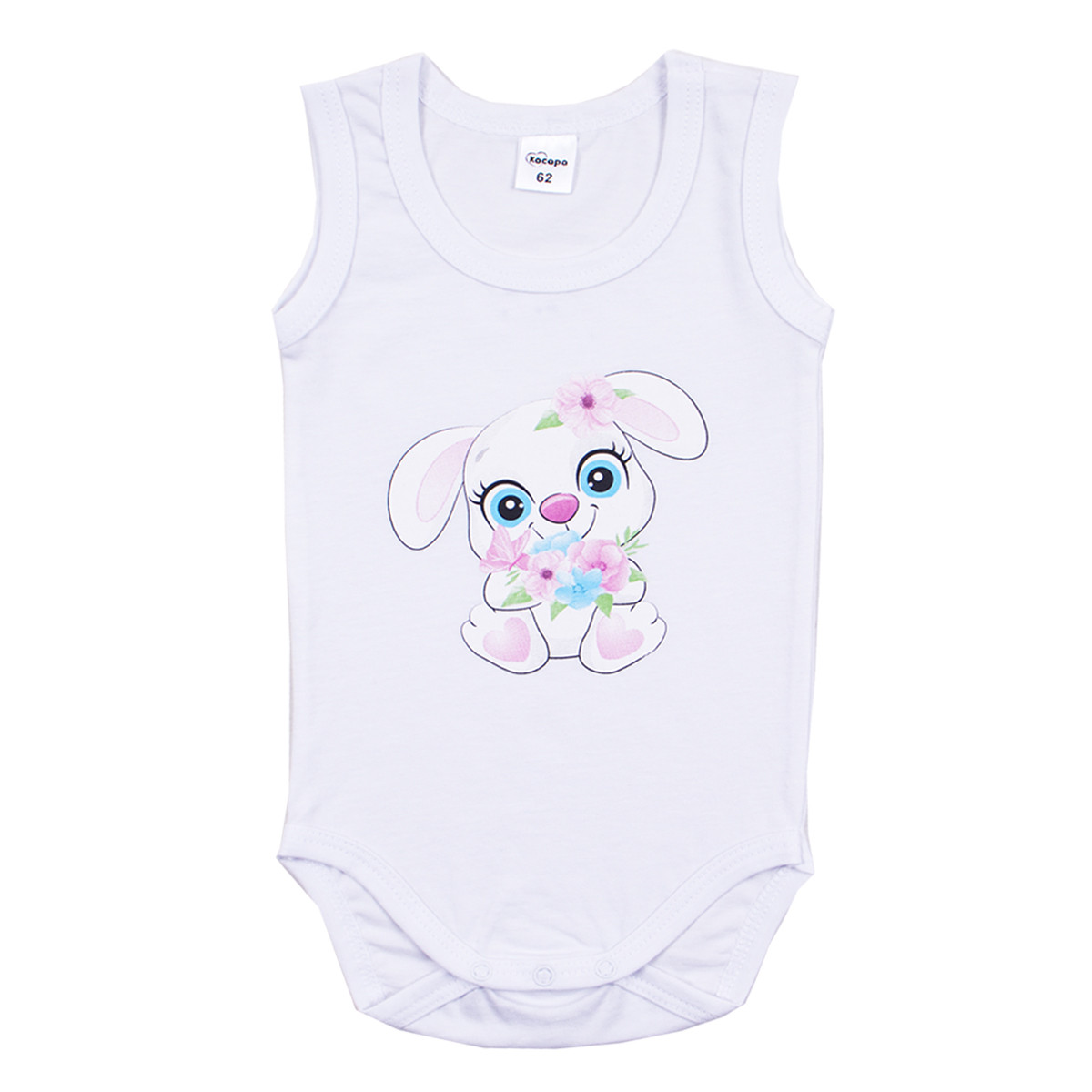 Боди-потник "Sweet bunny" в бяло