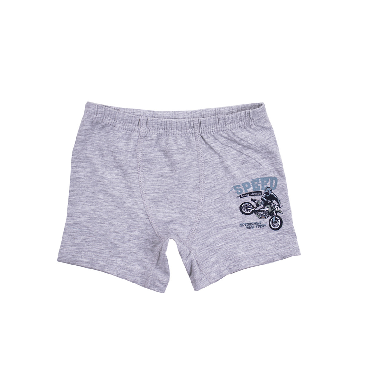 Боксер в сив меланж ,,Dirt race" за момчета