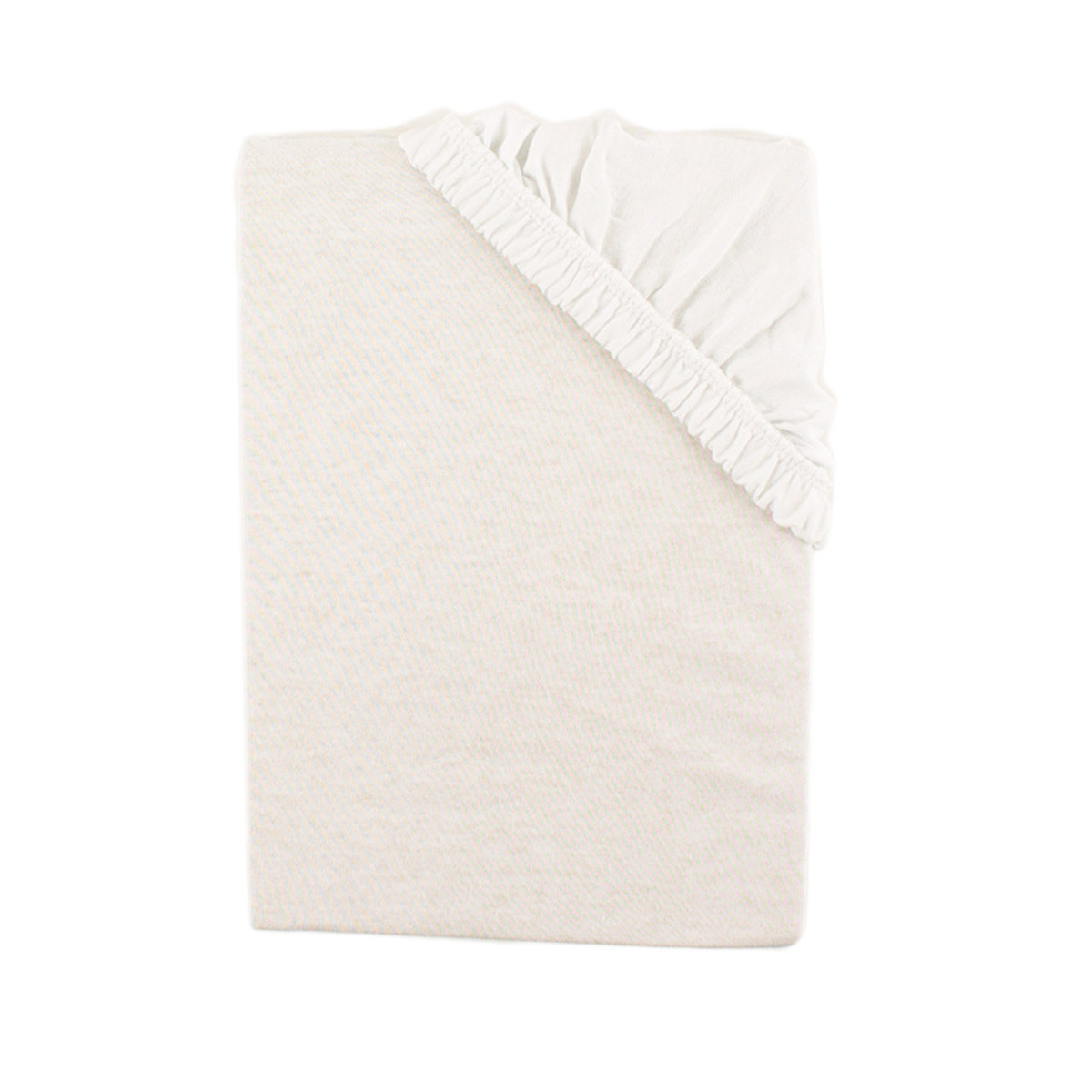 Чаршаф с ластик за кошара в бял цвят 70/140 см