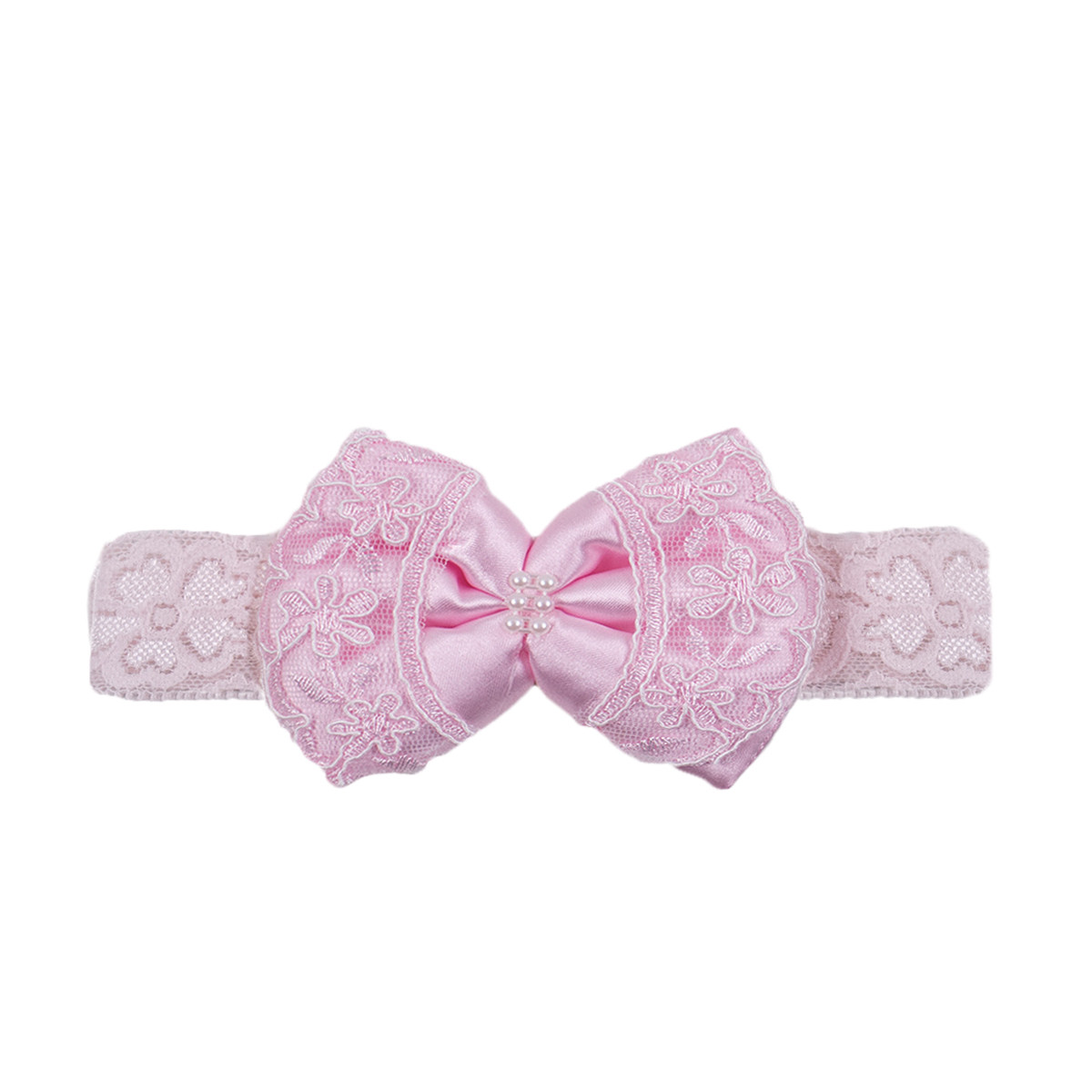 Детска лента за глава в наситено розово